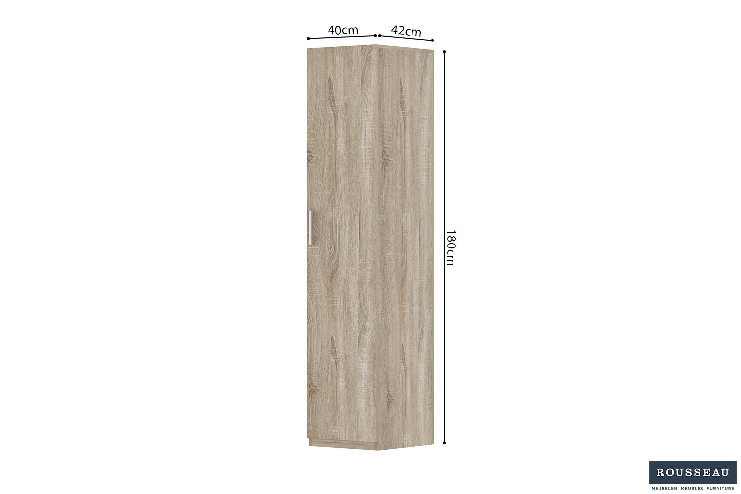 Opbergkast 'Mike' 40 cm 1 deur Sonoma