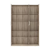 Opbergkast 'Mike' 120 cm 3 deuren Sonoma