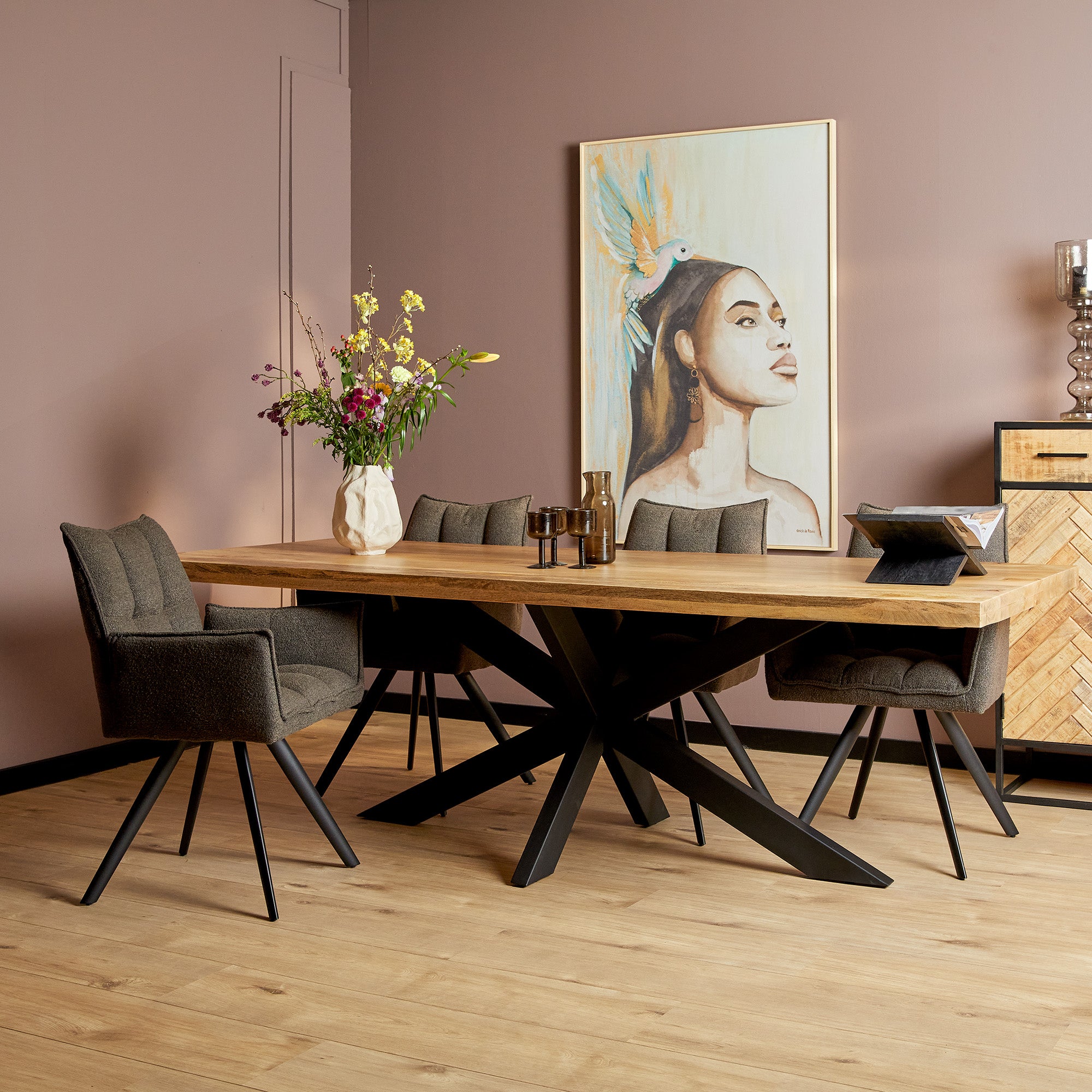 Eettafel Denver | | Rechthoek | Matrixpoot