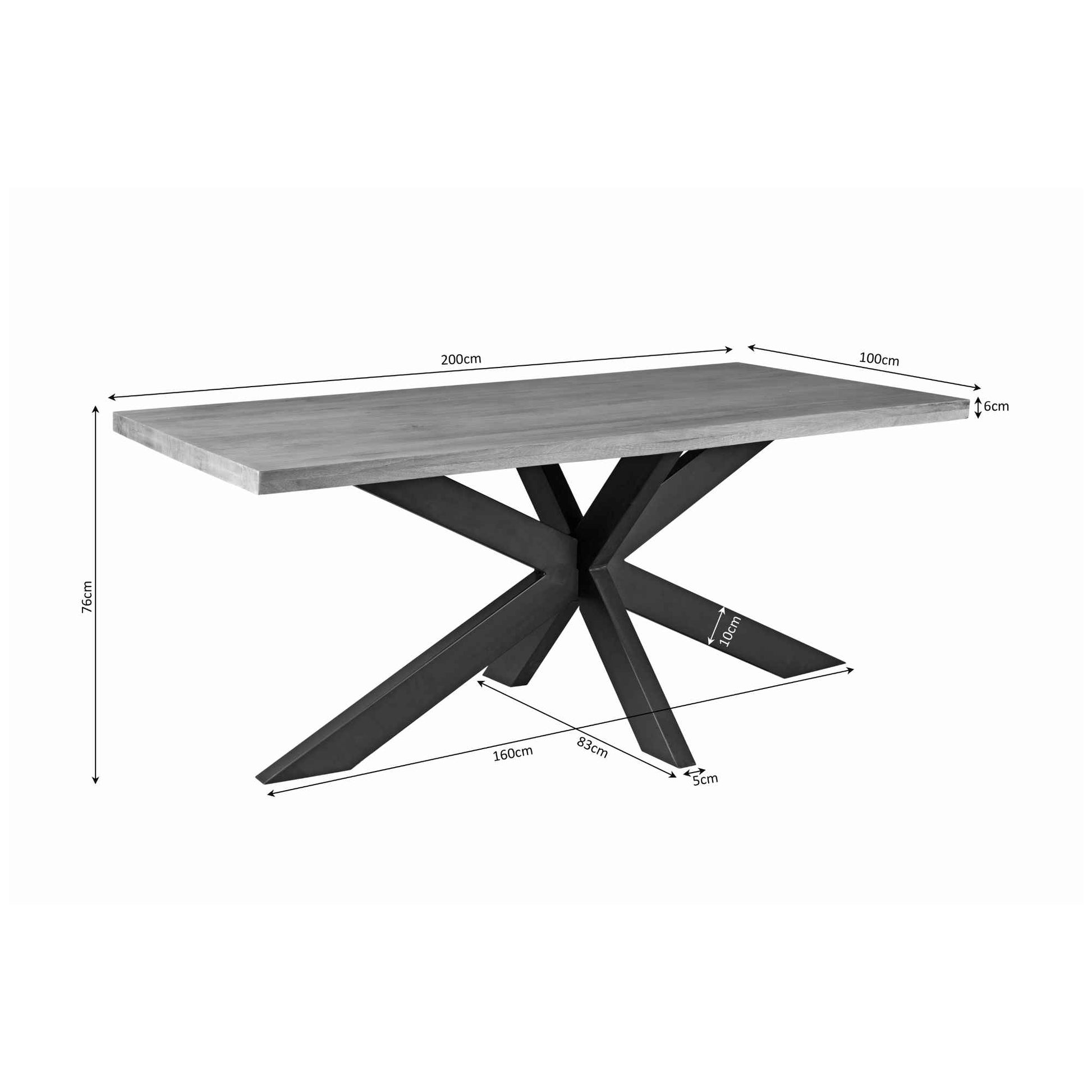Eettafel Denver | | Rechthoek | Matrixpoot