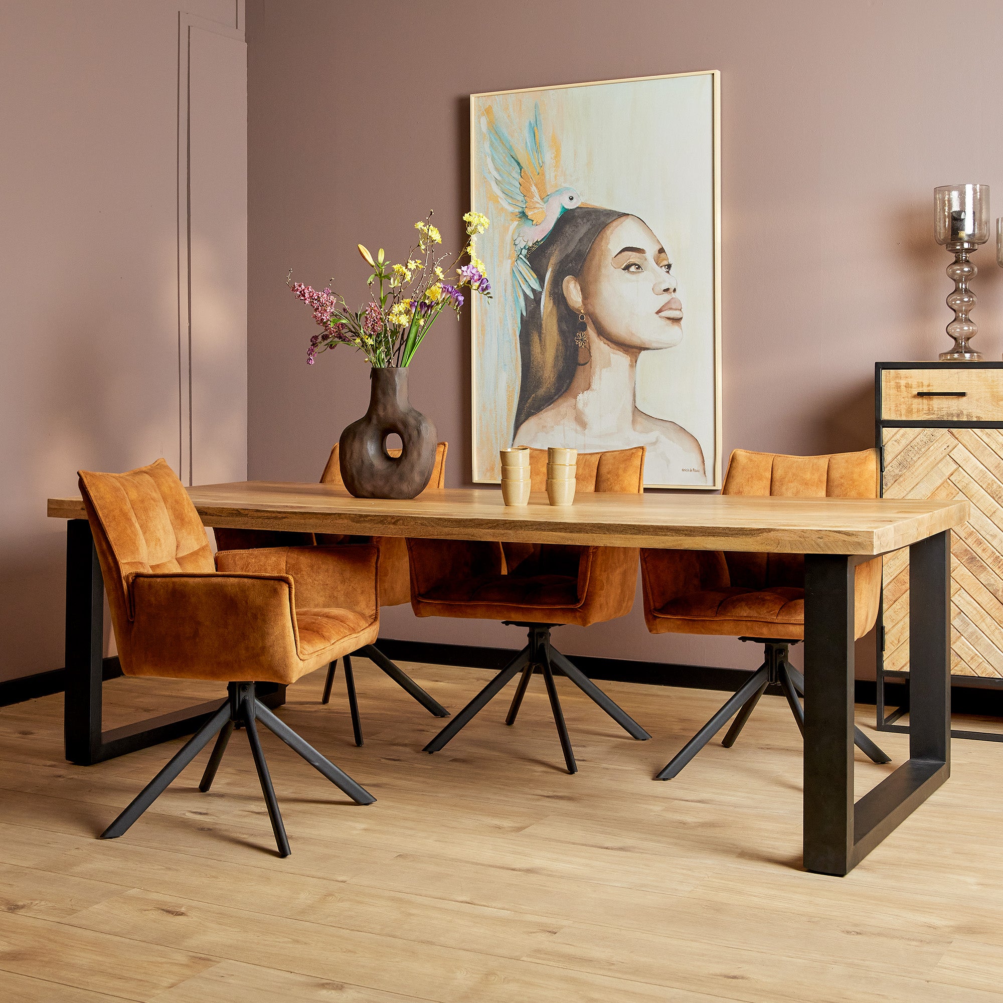 Eettafel Denver | | Rechthoek | U-poot