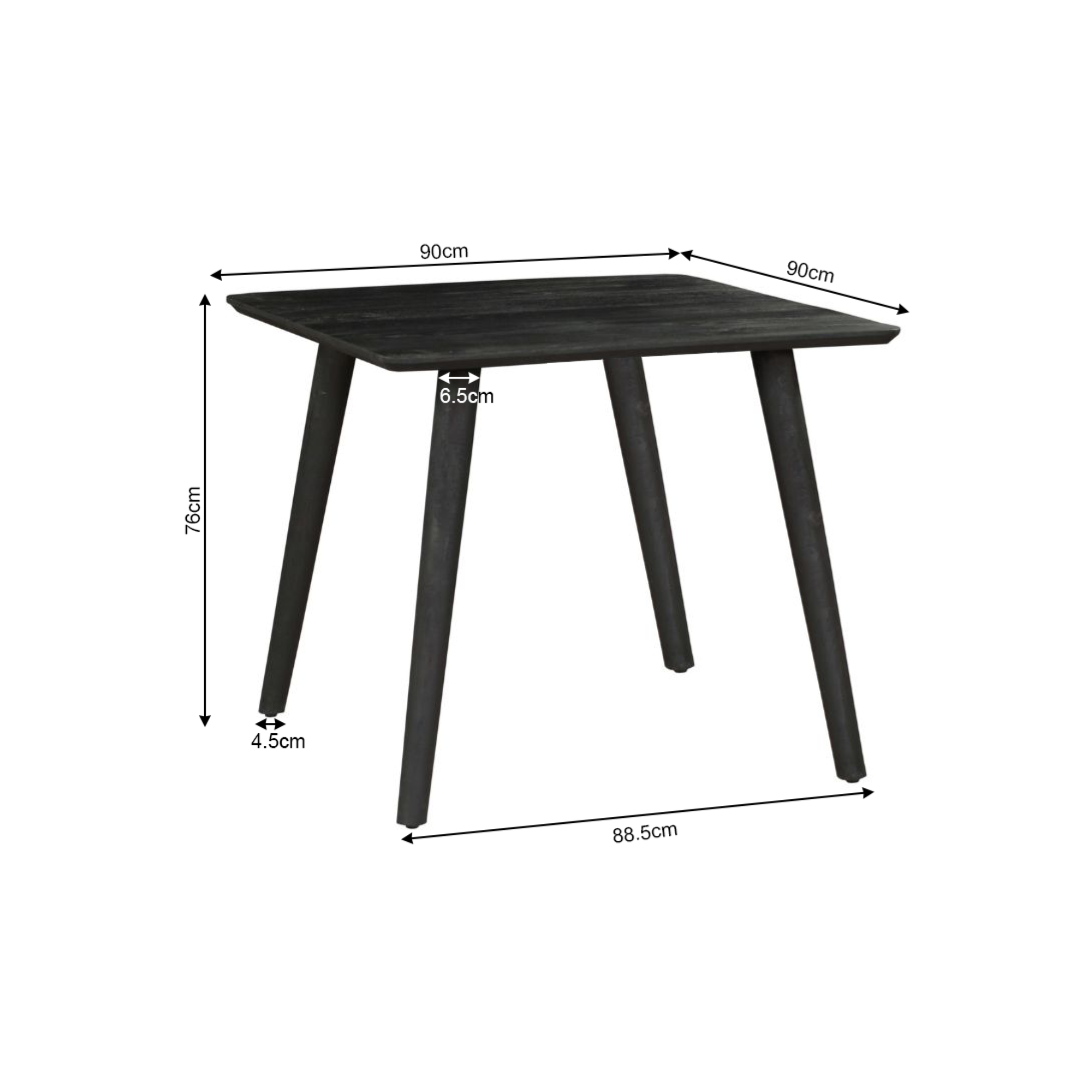 Eettafel Omaha Black |