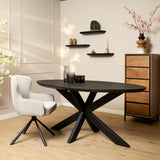 Eettafel Brandy Black | | Ovaal