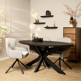 Eettafel Brandy Black | | Ovaal