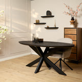Eettafel Brandy Black | | Ovaal