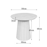 Salontafel SOLA Zand Mangohout 50 cm