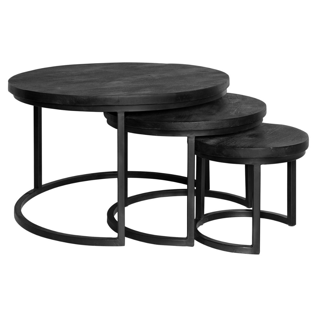 Salontafel Triole All Black | | Set van 3