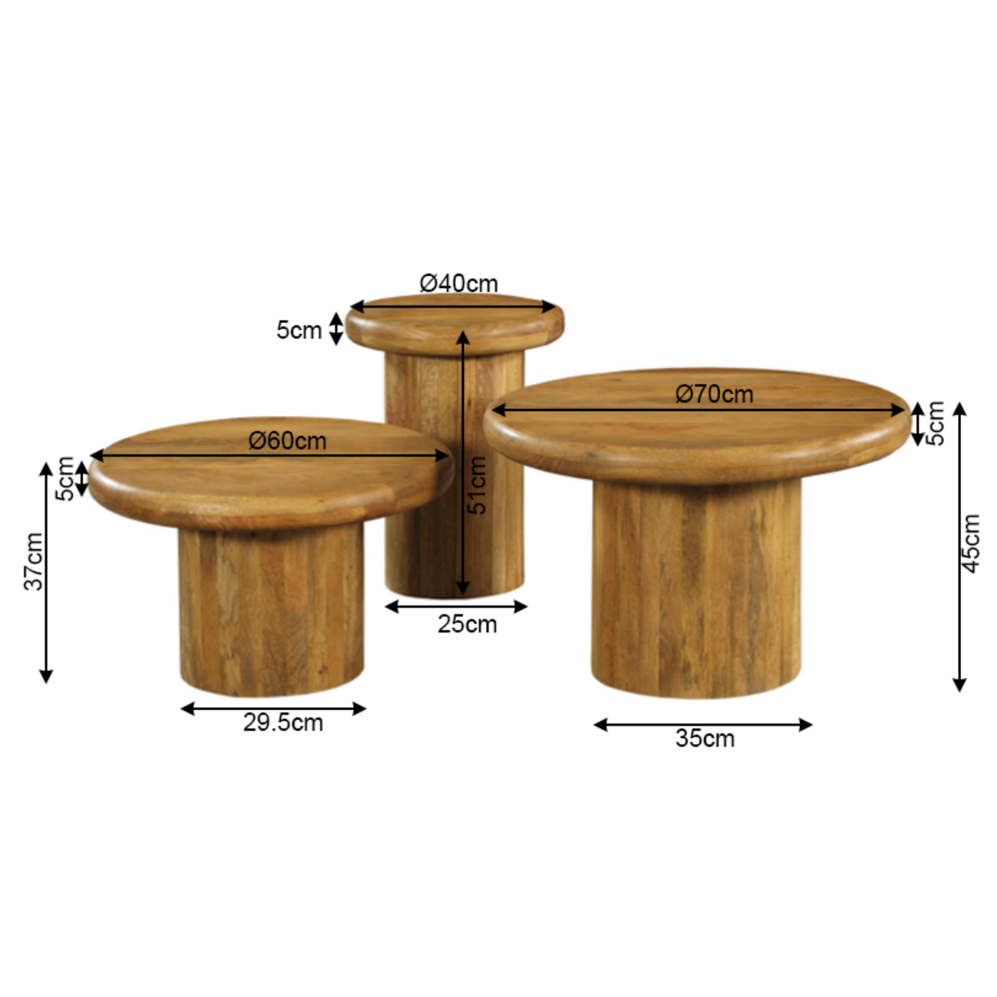 Salontafel Maya | | set van 3
