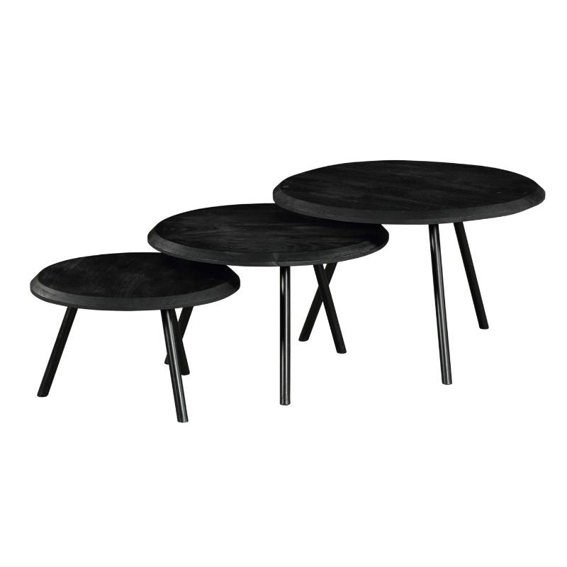 Salontafel Ohio Black | | set van 3