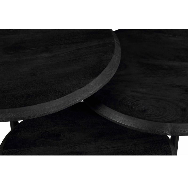 Salontafel Ohio Black | | set van 3