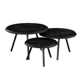 Salontafel Ohio Black | | set van 3