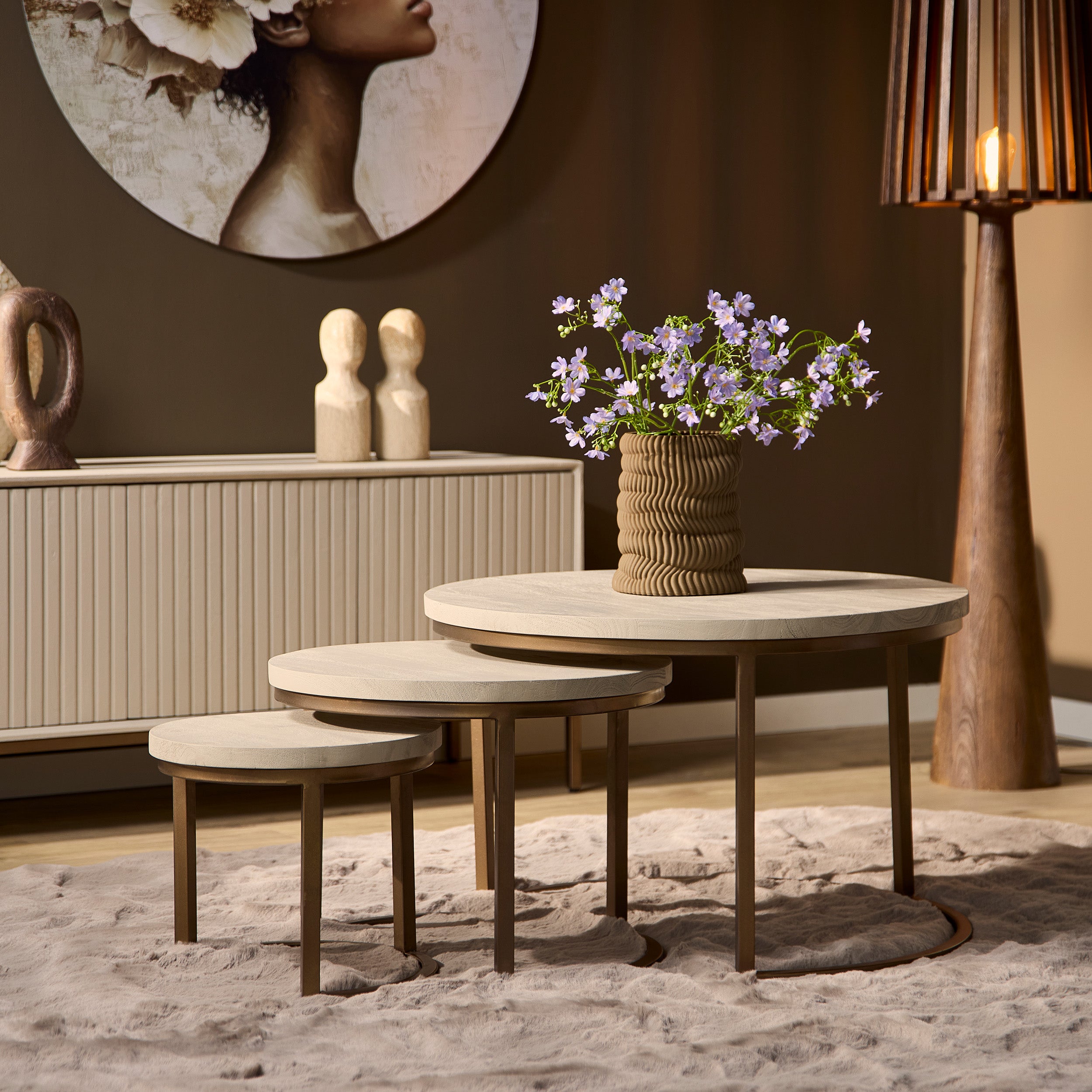 Salontafel Madison Sand | | set van 3