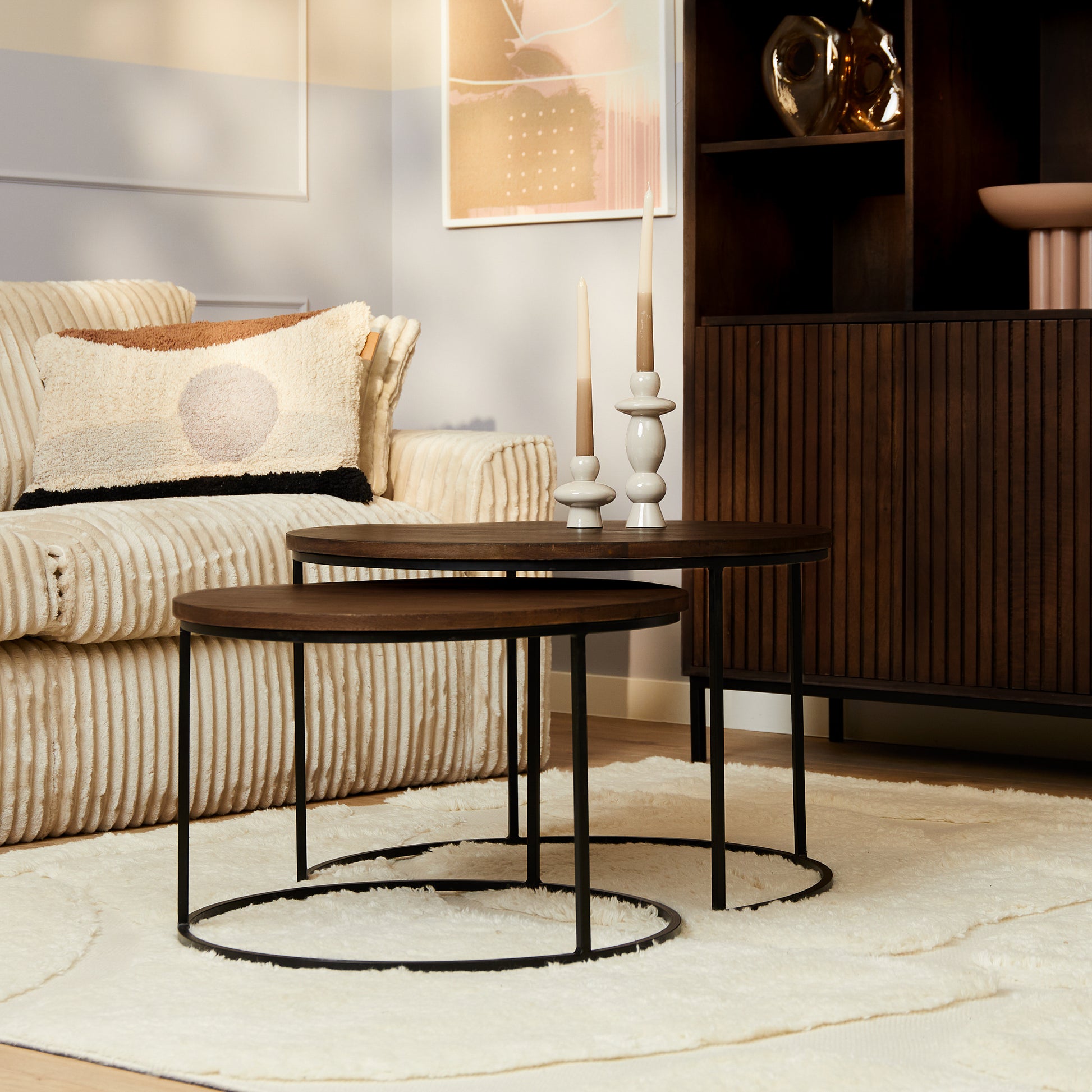 Salontafel Madison Brown | | set van 2