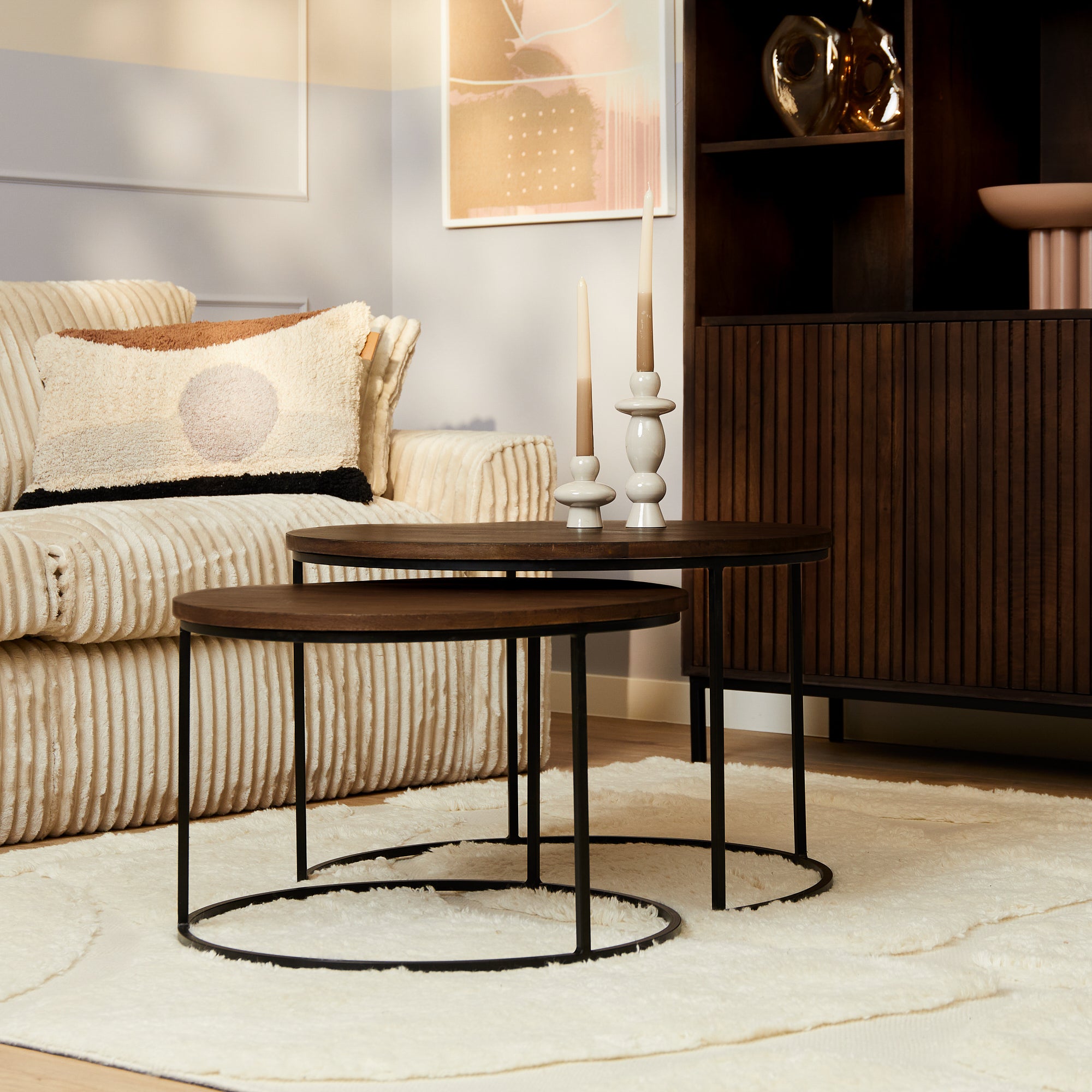 Salontafel Madison Brown | | set van 2