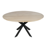 Eiken eettafel Ferris | Rond | Naturel