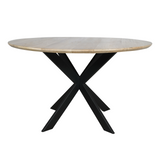 Eiken eettafel Ferris | Rond | Naturel