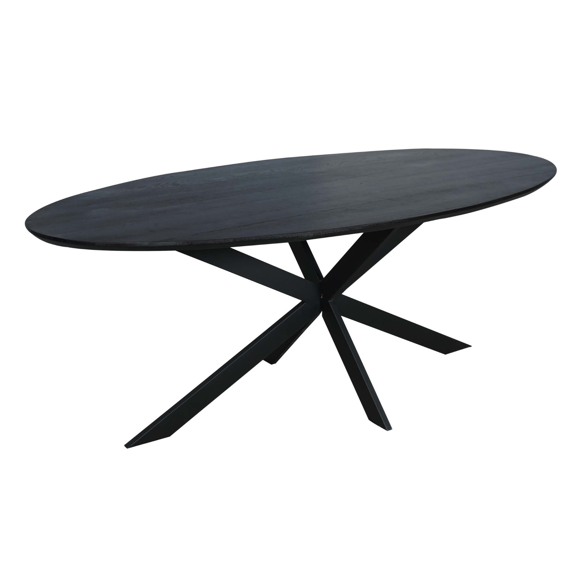 Eiken eettafel Ferris | Ovaal | Zwart