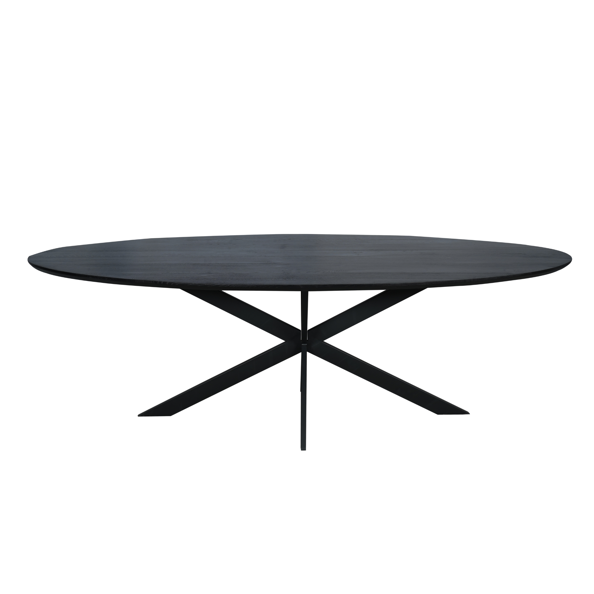 Eiken eettafel Ferris | Ovaal | Zwart