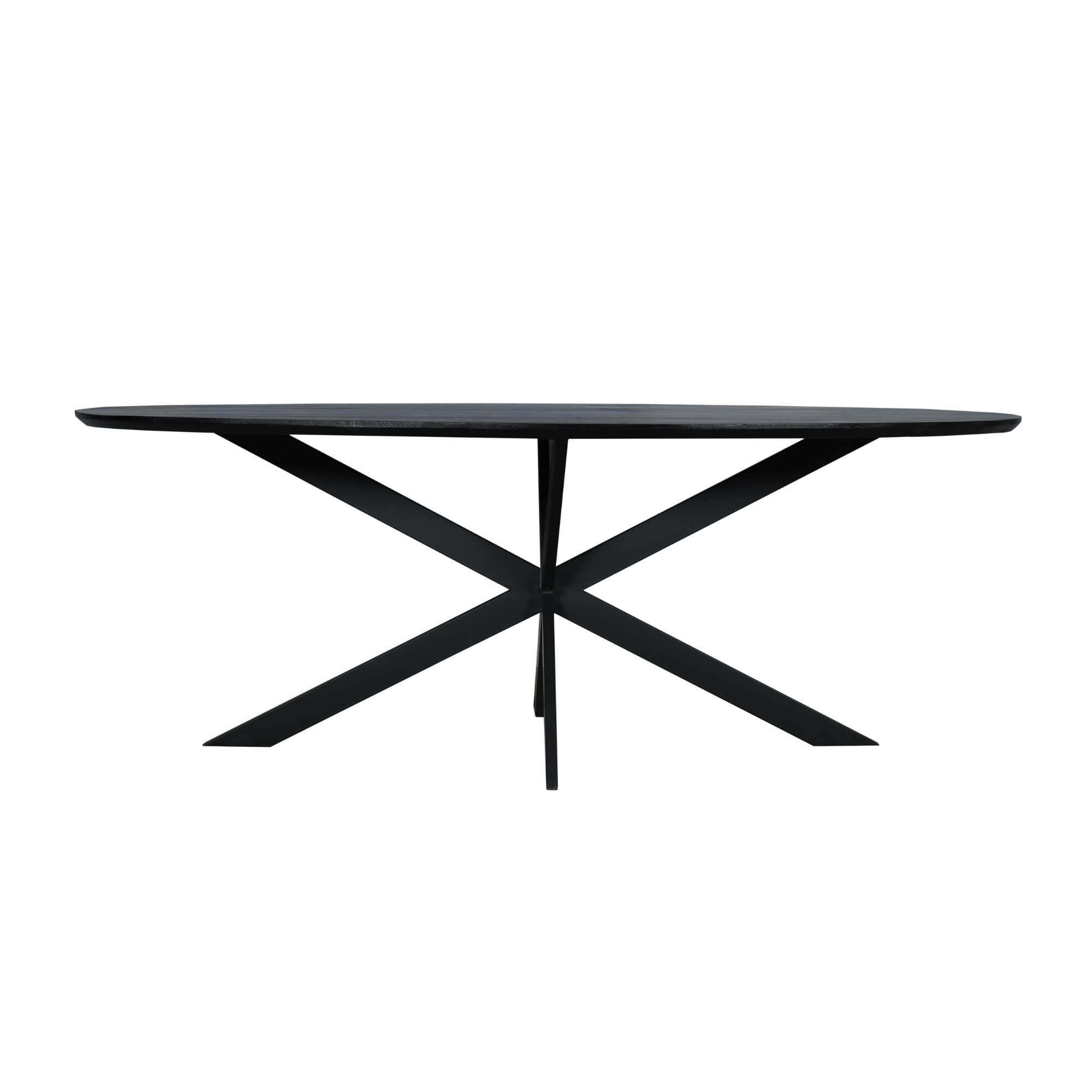 Eiken eettafel Ferris | Ovaal | Zwart