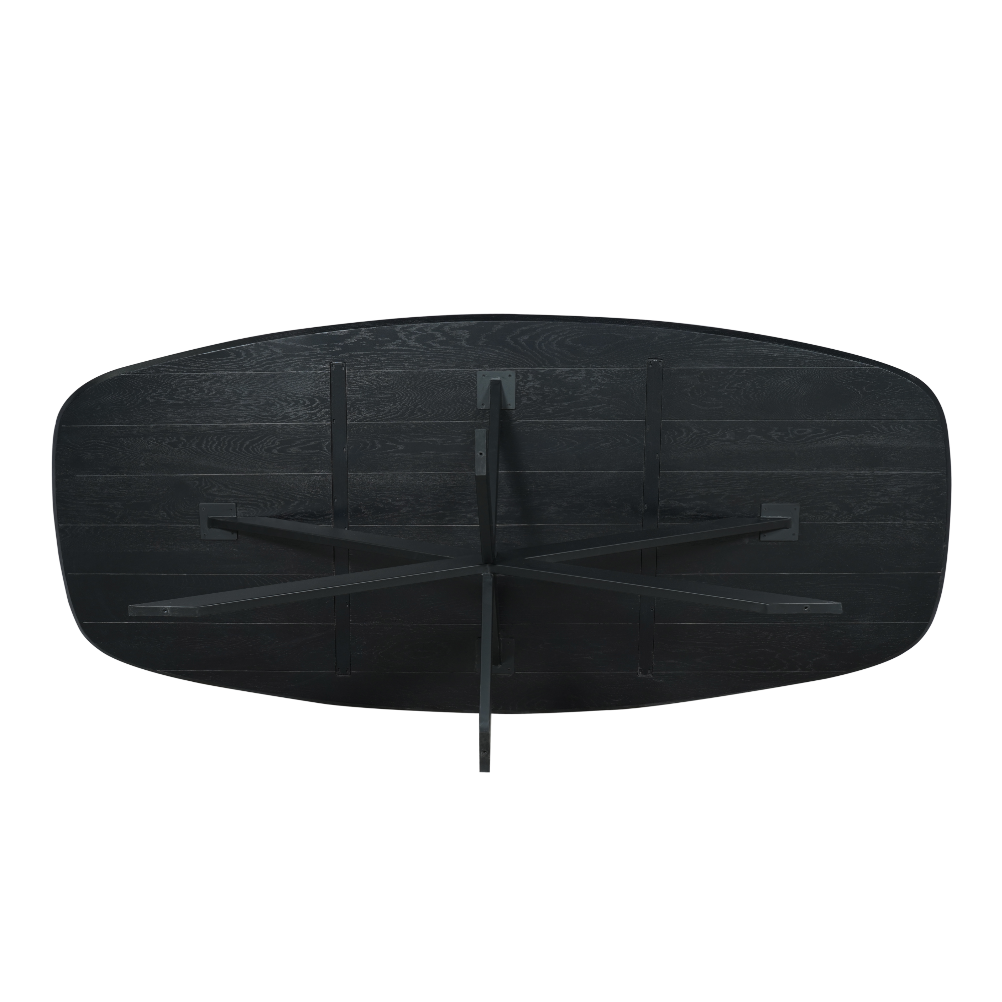 Eiken eettafel Ferris | Deens Ovaal | Zwart