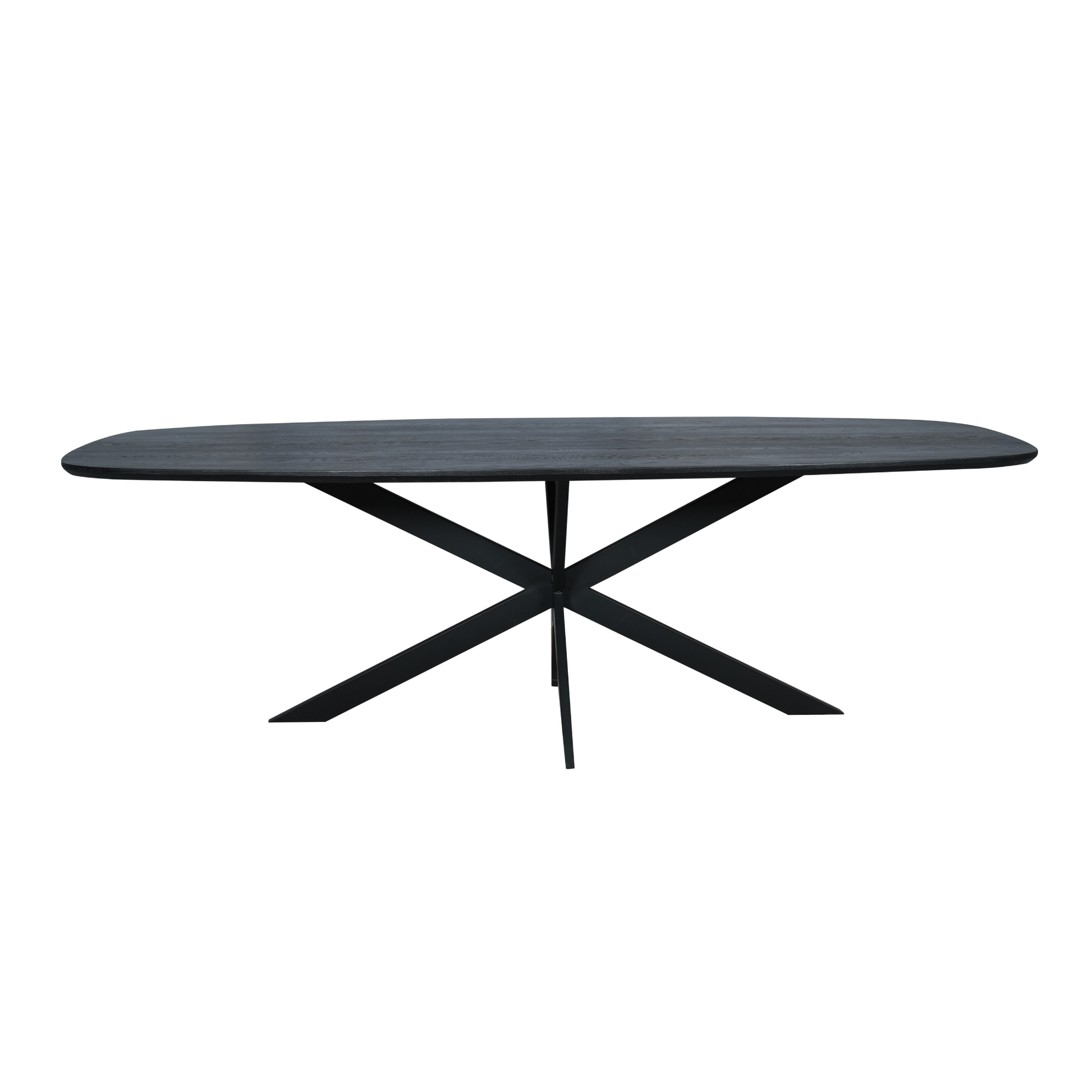 Eiken eettafel Ferris | Deens Ovaal | Zwart