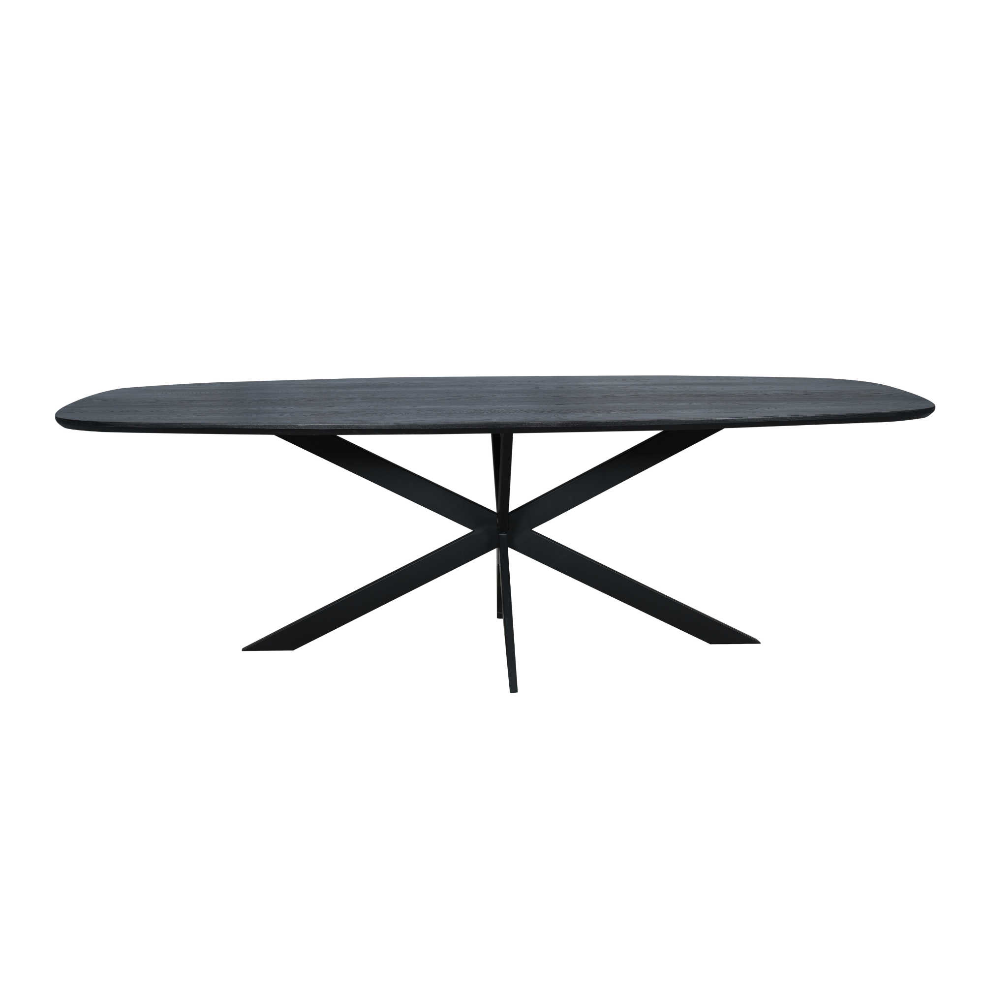 Eiken eettafel Ferris | Deens Ovaal | Zwart