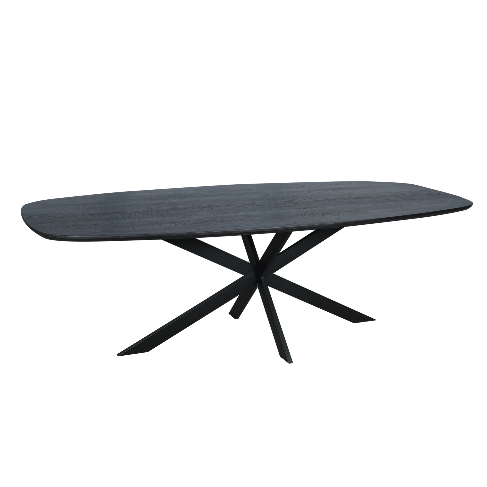 Eiken eettafel Ferris | Deens Ovaal | Zwart