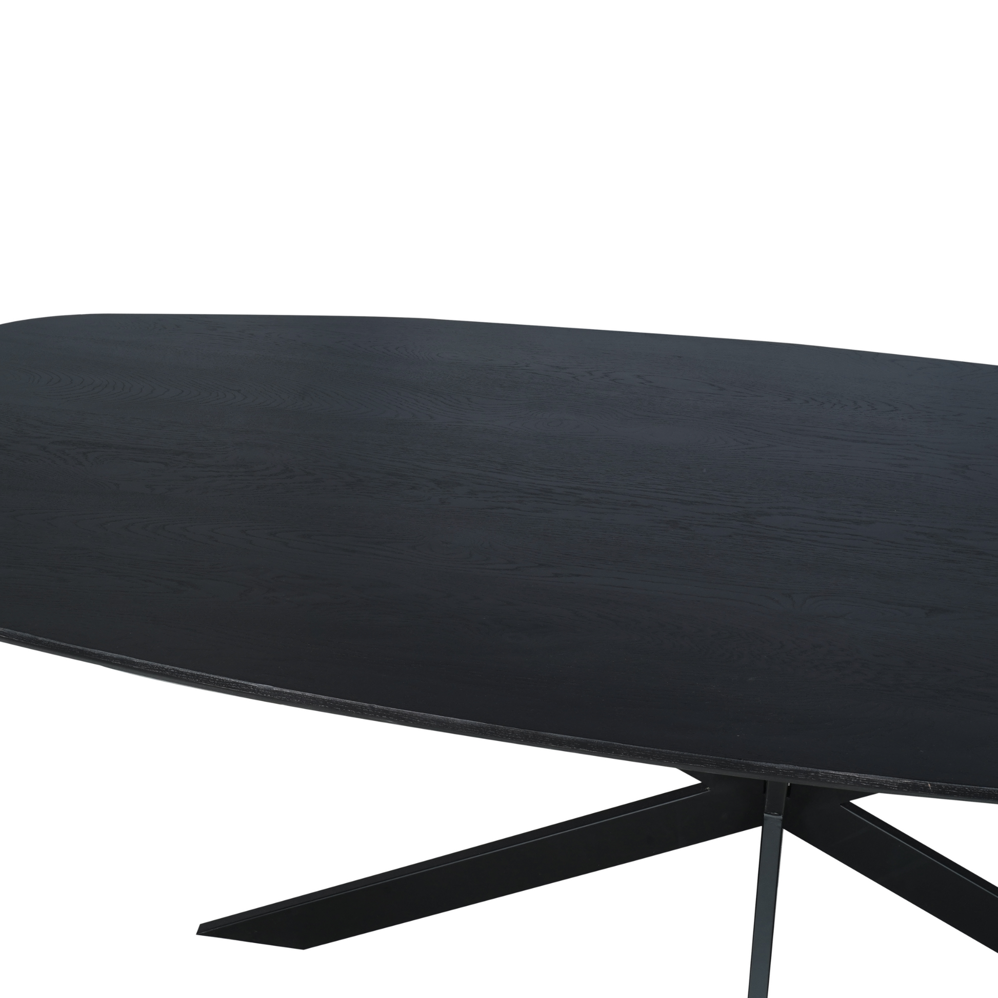 Eiken eettafel Ferris | Deens Ovaal | Zwart
