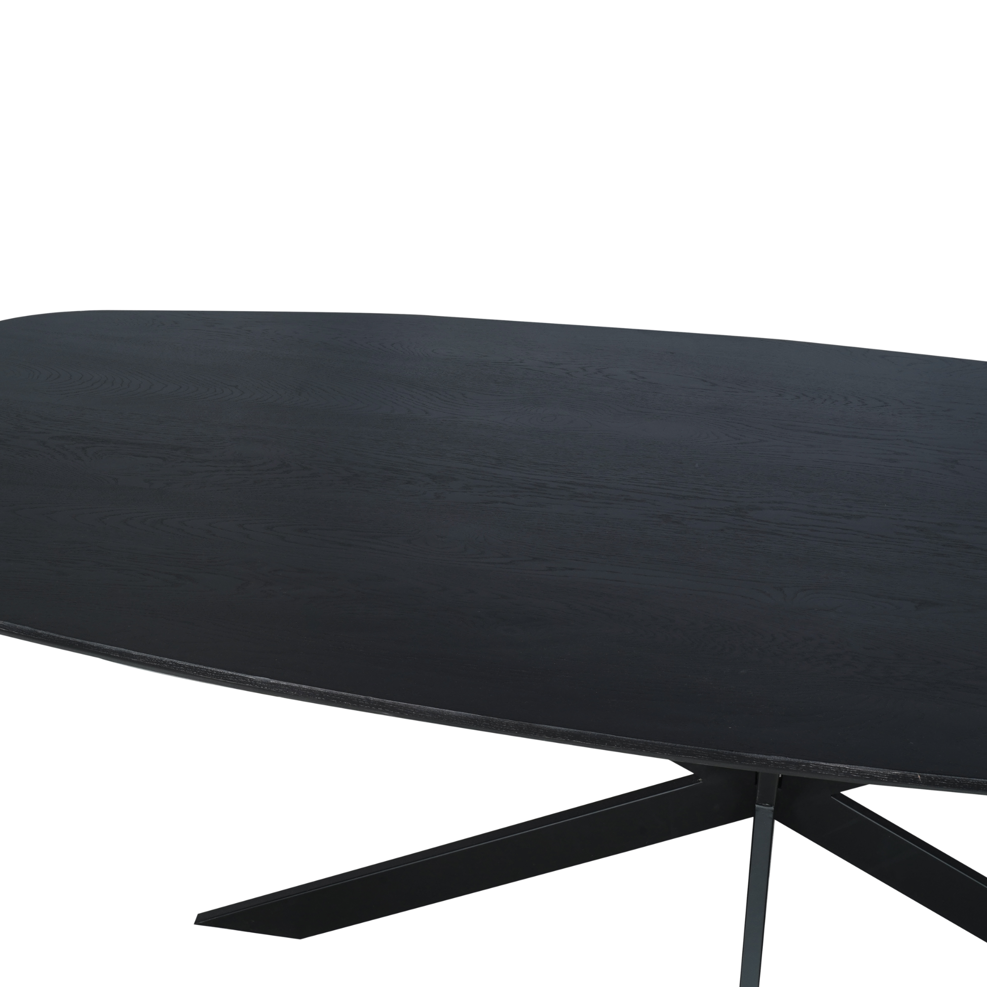 Eiken eettafel Ferris | Deens Ovaal | Zwart