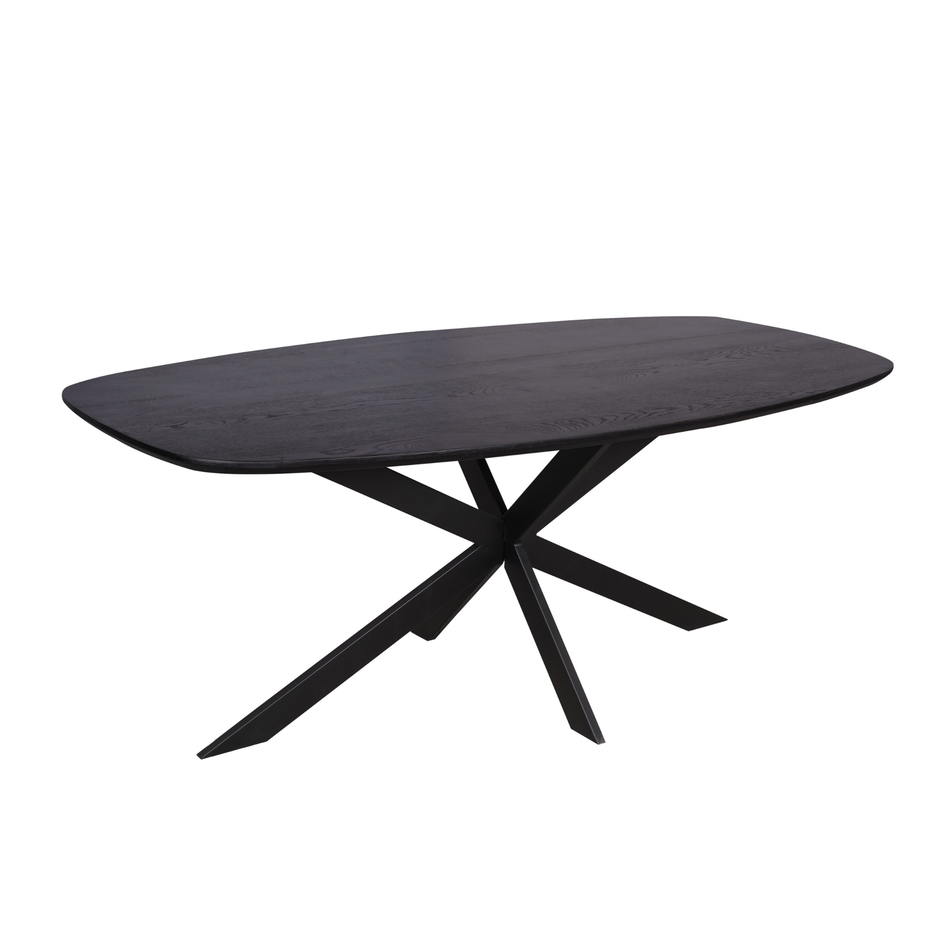 Eiken eettafel Ferris | Deens Ovaal | Zwart
