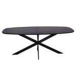 Eiken eettafel Ferris | Deens Ovaal | Zwart