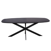 Eiken eettafel Ferris | Deens Ovaal | Zwart