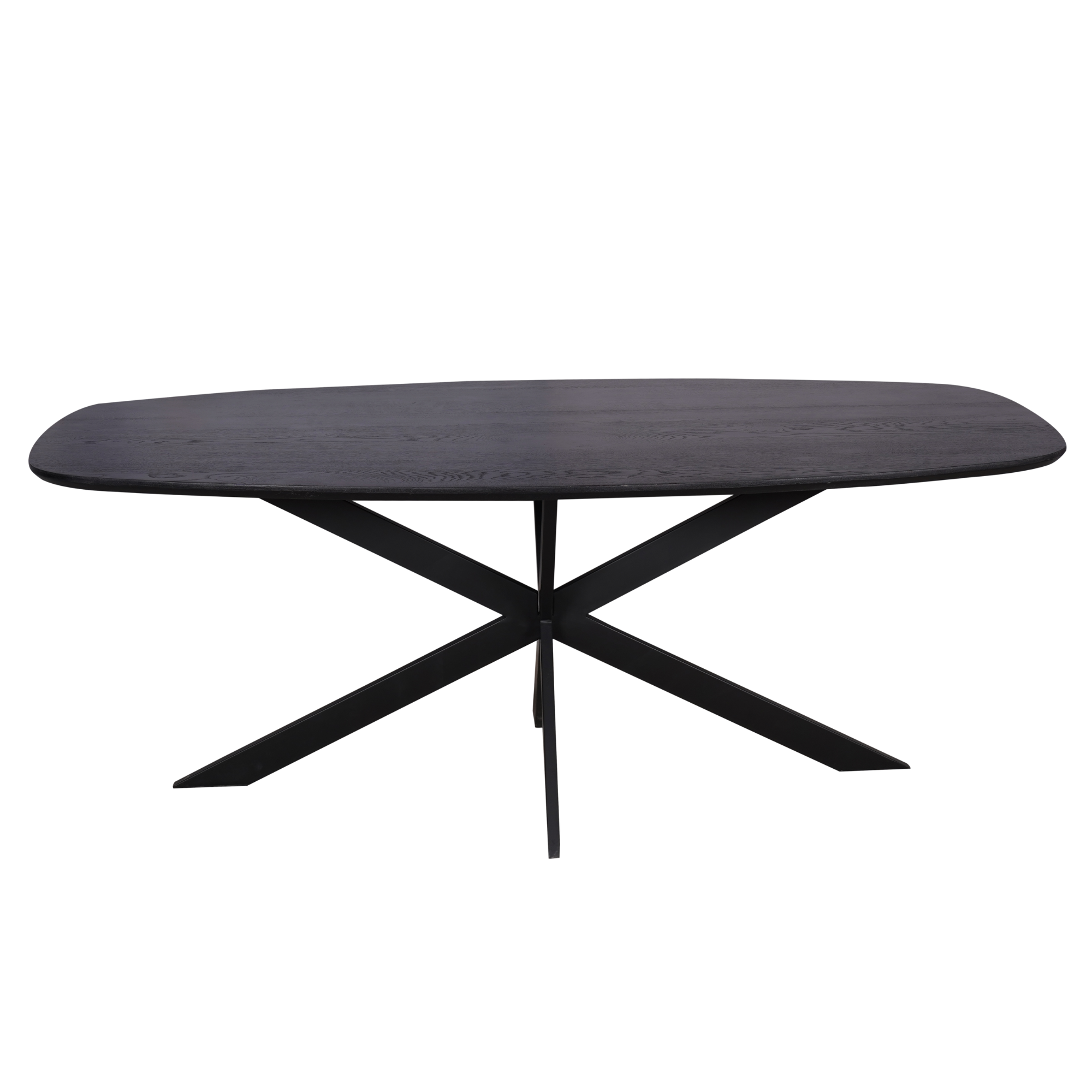 Eiken eettafel Ferris | Deens Ovaal | Zwart
