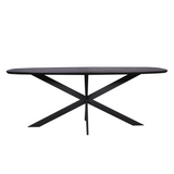 Eiken eettafel Ferris | Deens Ovaal | Zwart