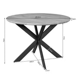 Eiken eettafel Ferris | Rond | Brown