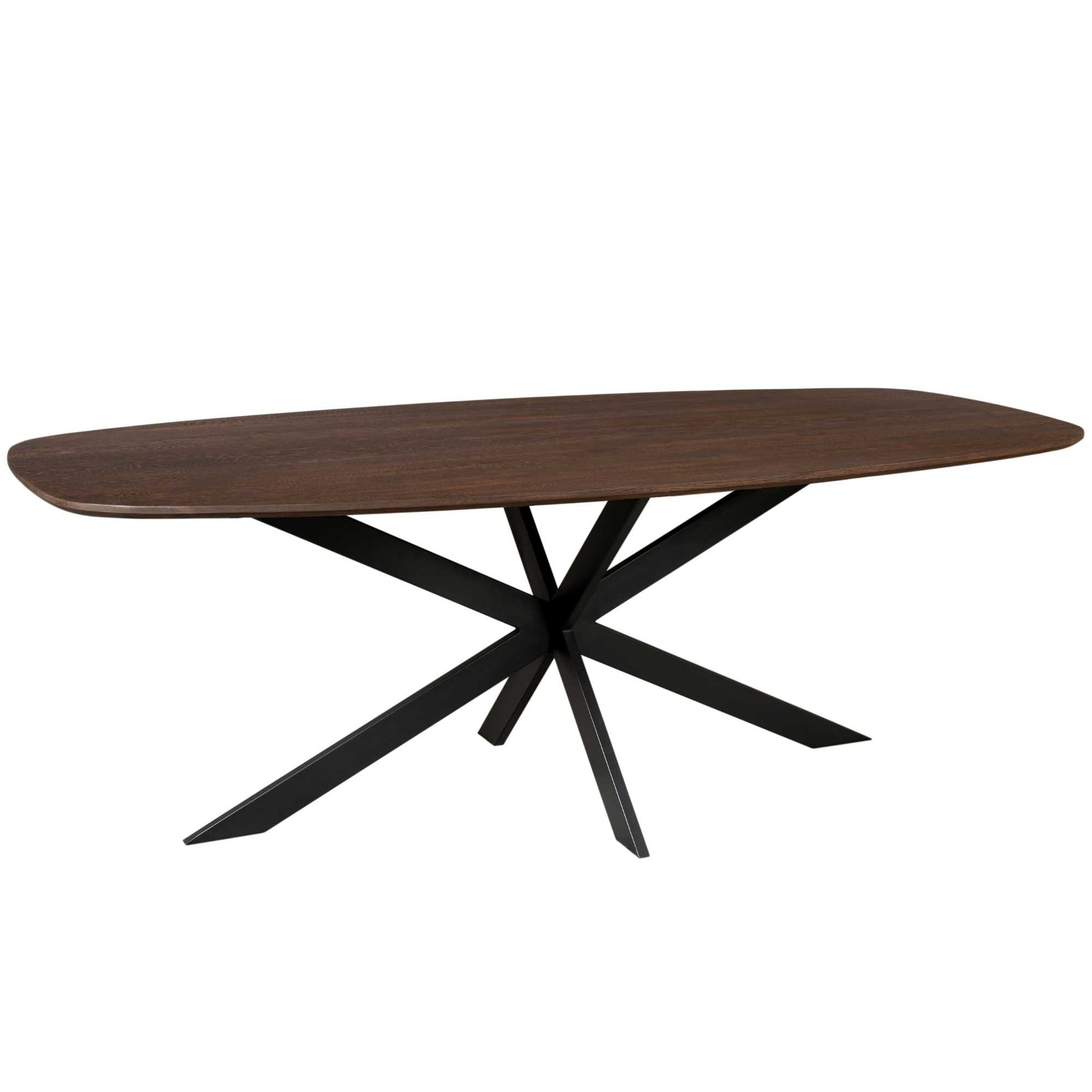 Eiken eettafel Ferris | Deens Ovaal | Brown