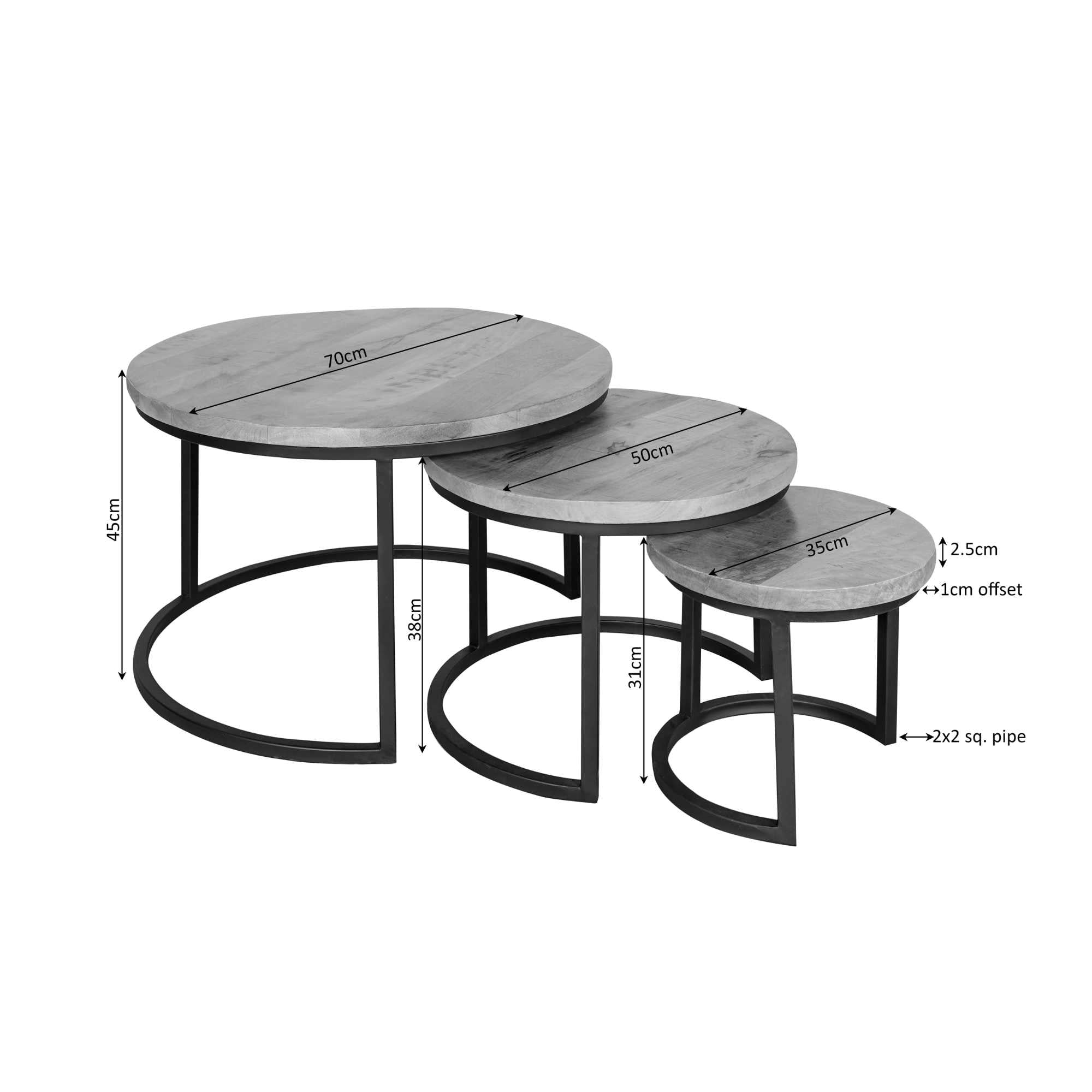 Salontafel Denver | | Set van 3