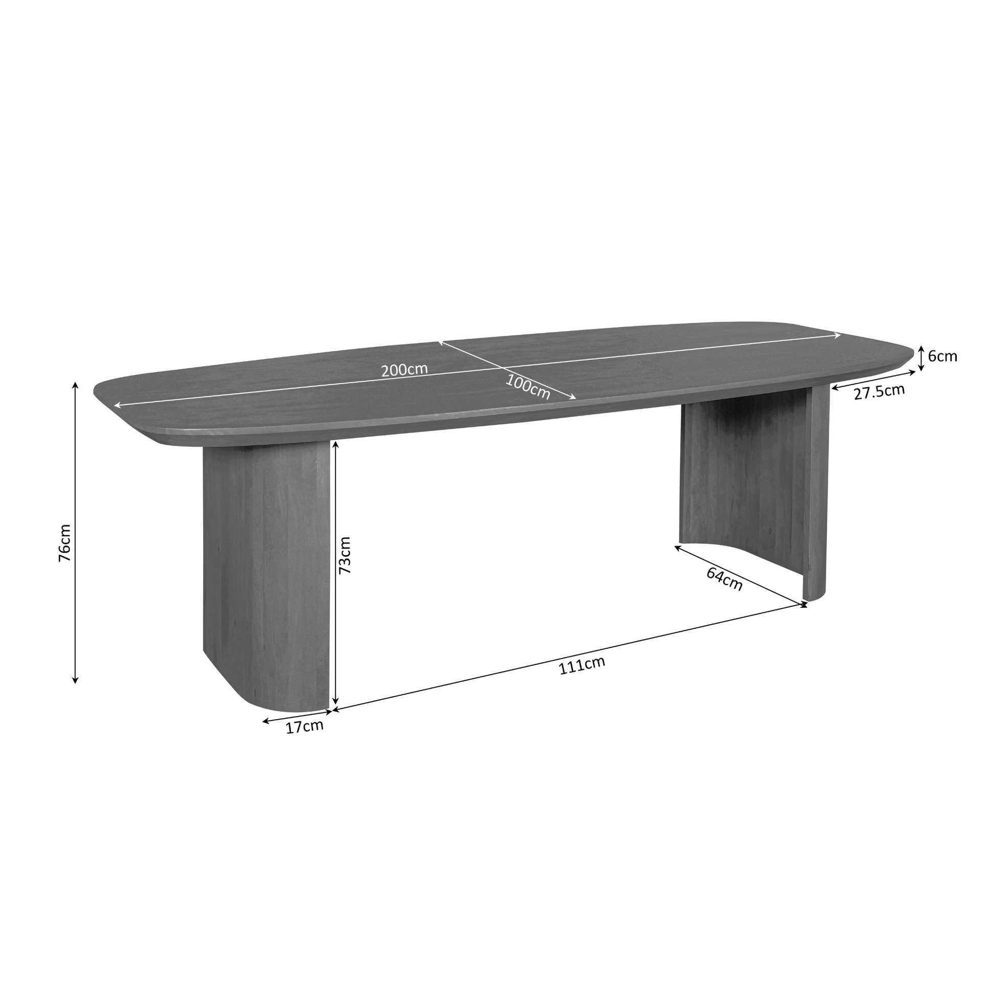 Eettafel Maré Brown |