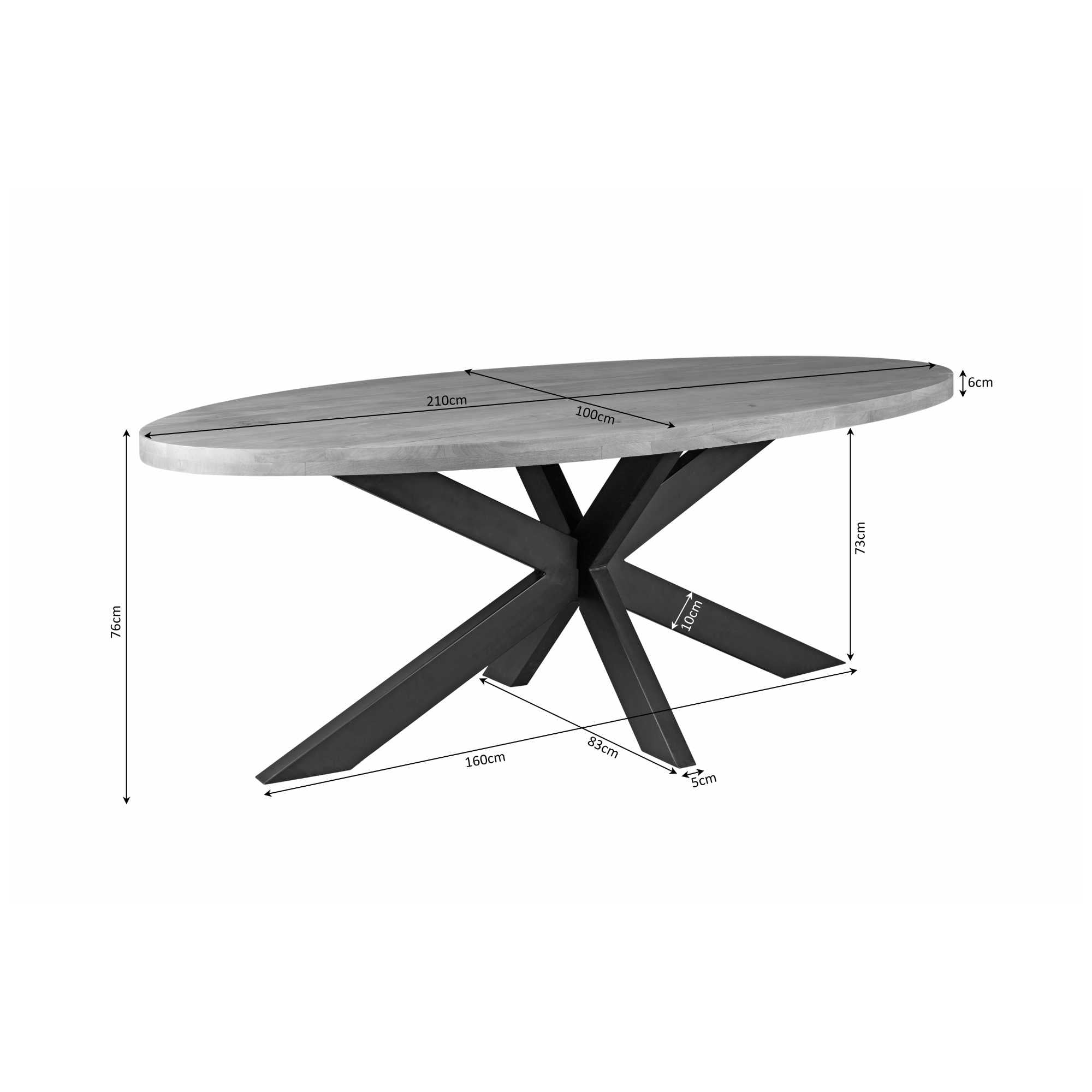 Eettafel Denver | | Ovaal