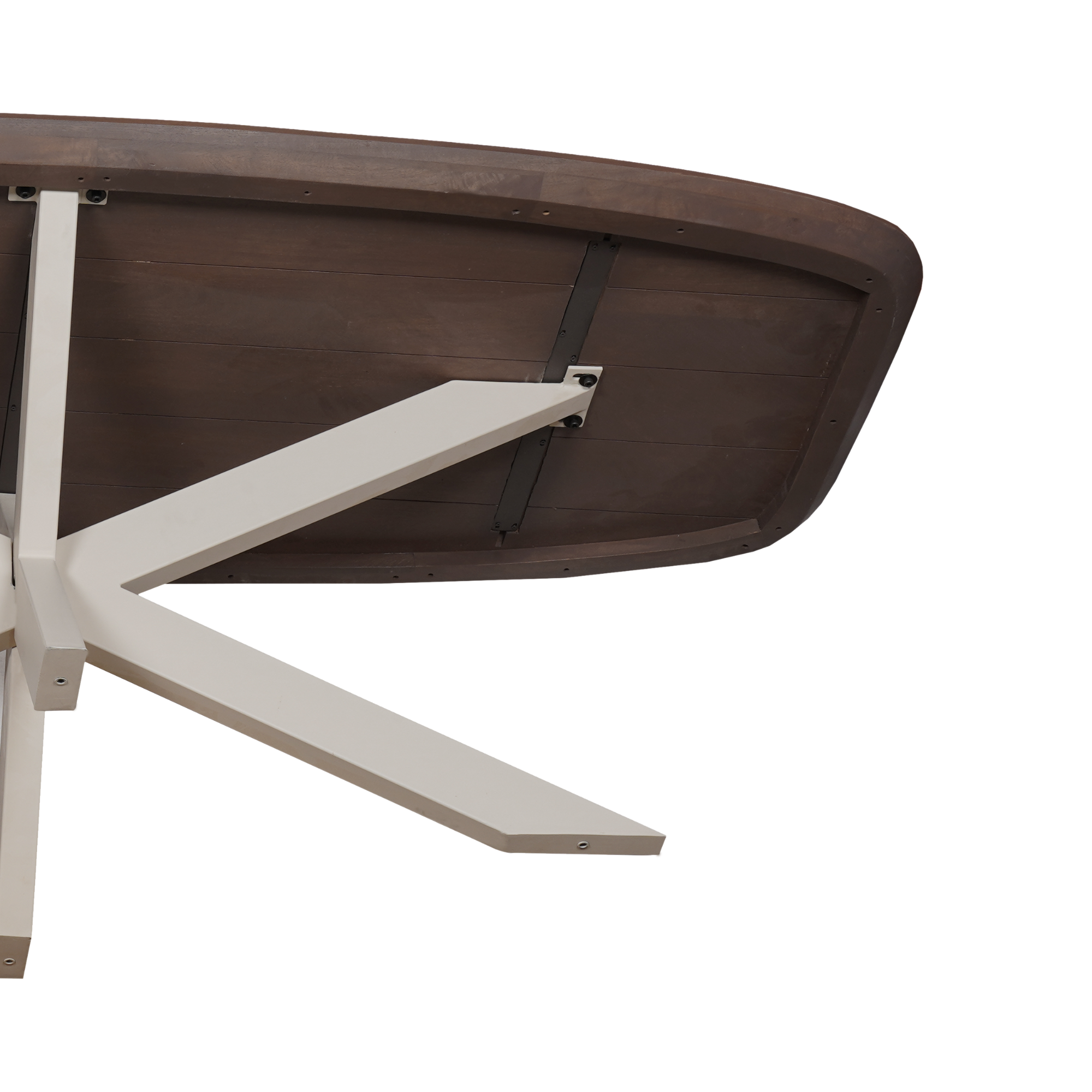 Eettafel Madison Walnut | | Deens Ovaal | Poot Sand