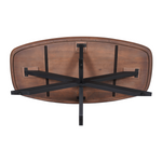 Eettafel Madison Walnut | | Deens Ovaal | Poot Black