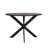 Eettafel Madison Walnut | | Poot Black