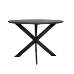 Eettafel Madison Walnut | | Poot Black