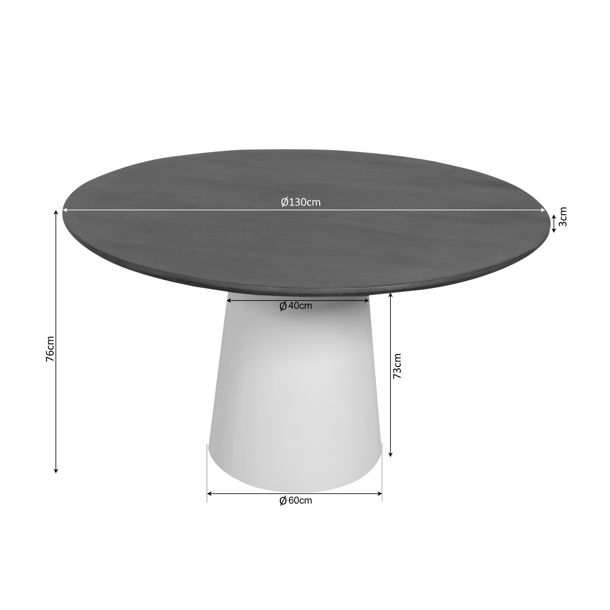 Eettafel Madison Brown |