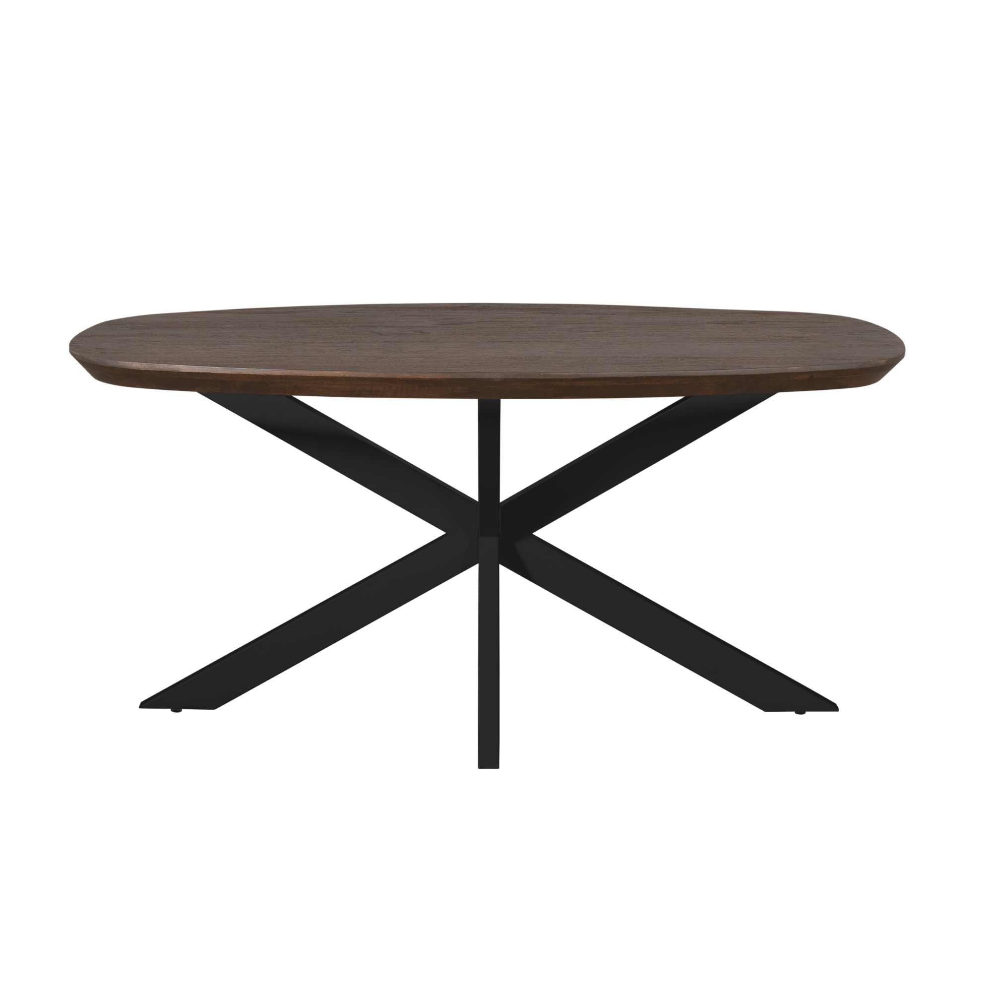 Eettafel Madison Brown | | Deens Ovaal | Poot Black