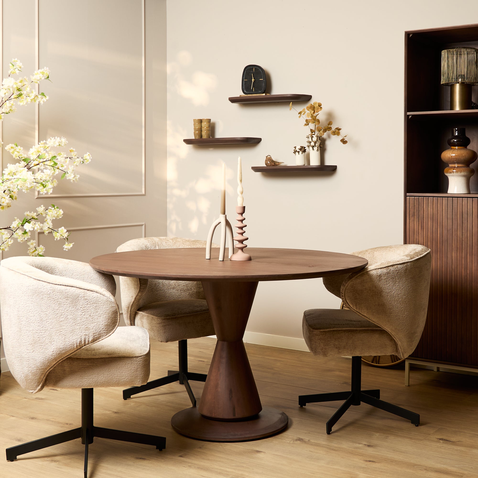 Eettafel Lima Walnut | | Rond