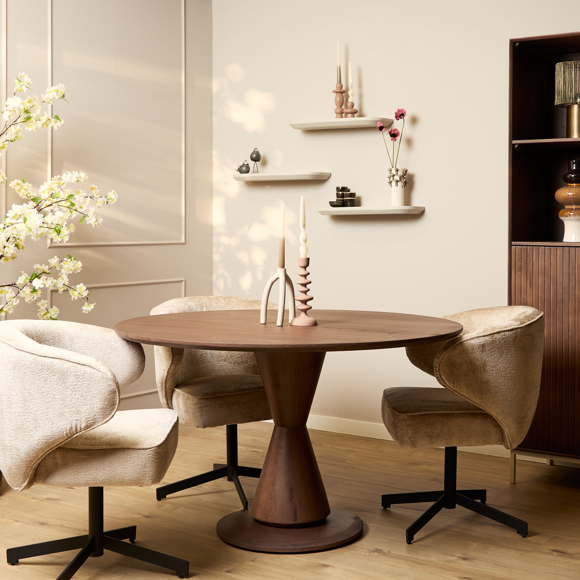 Eettafel Lima Walnut | | Rond