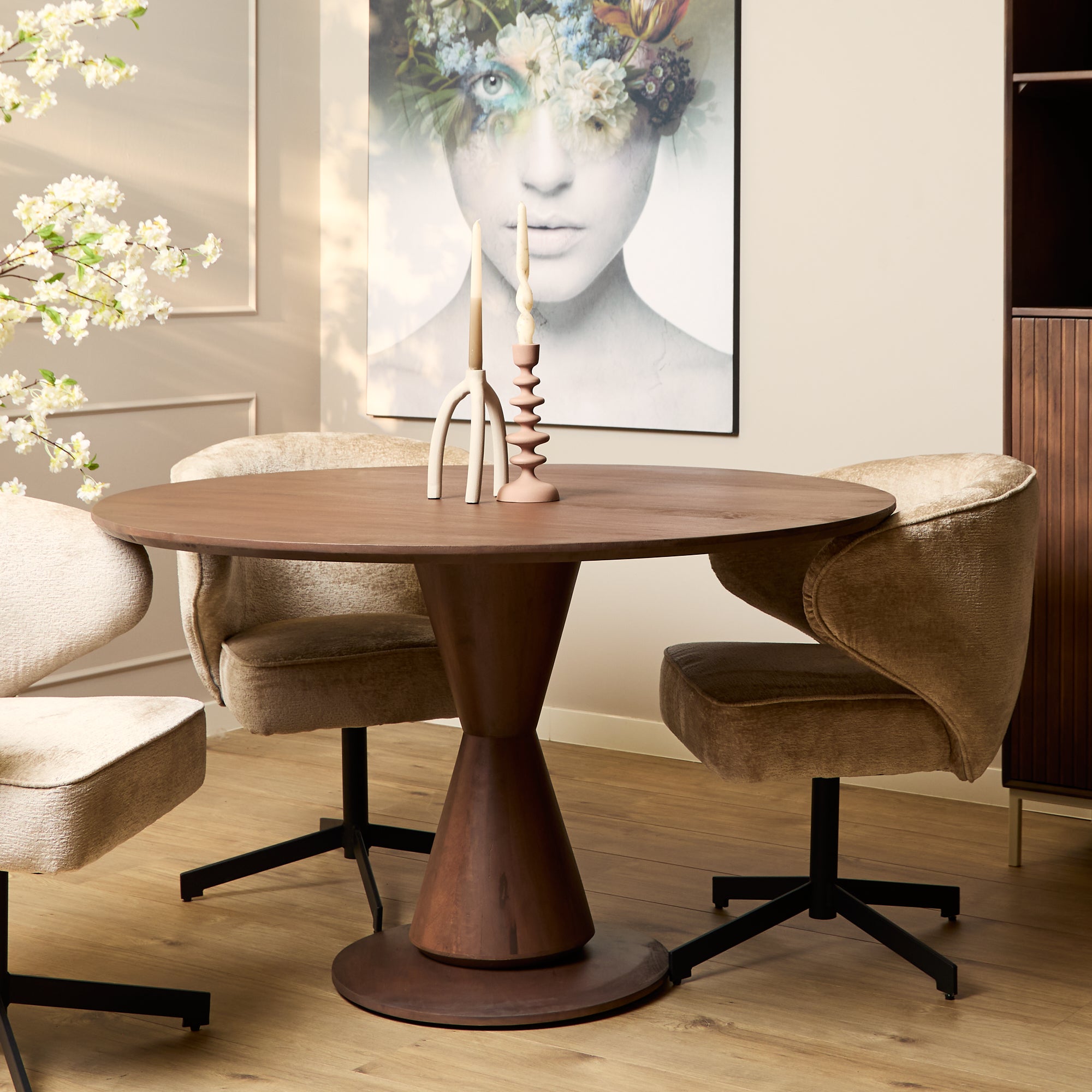 Eettafel Lima Walnut | | Rond