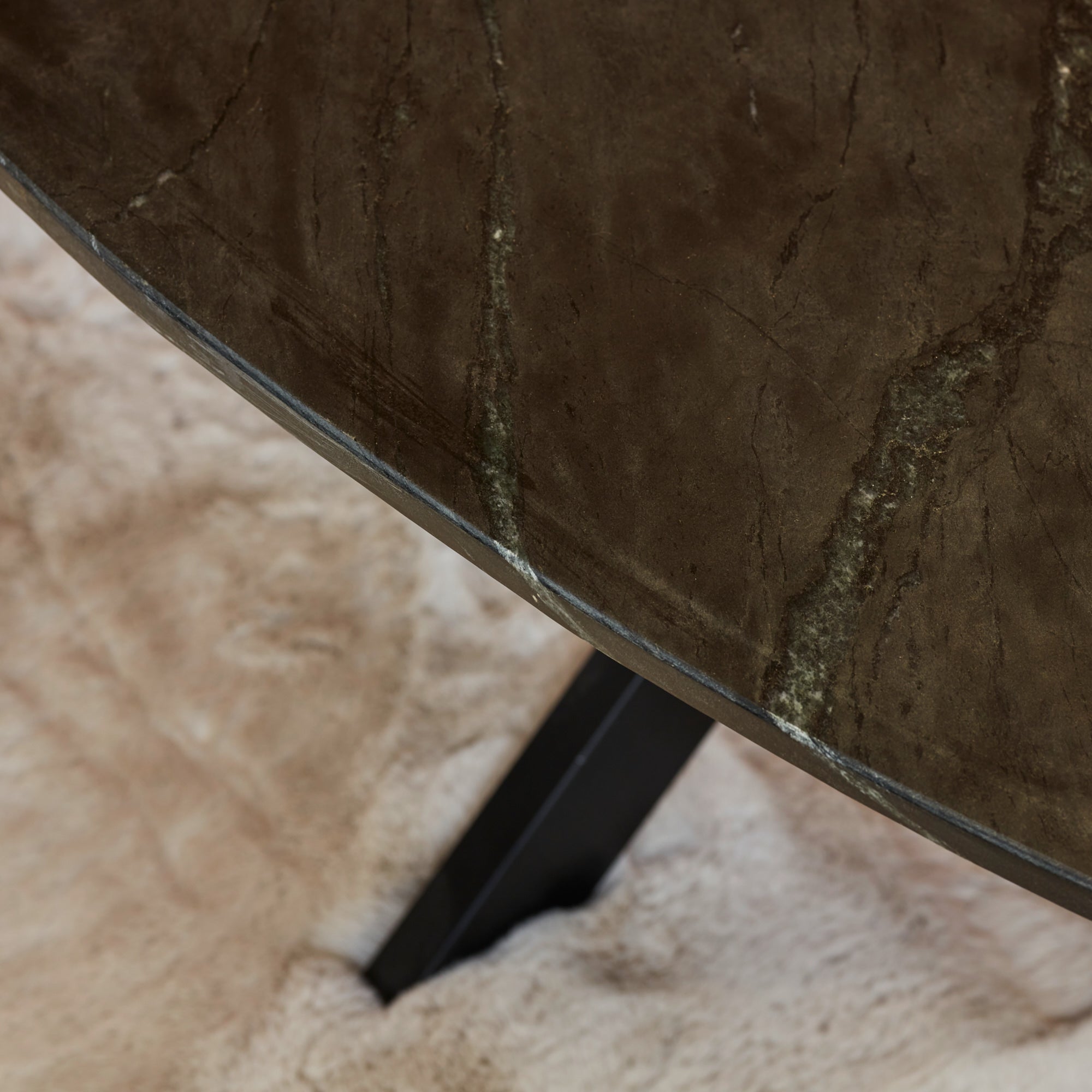 Salontafel Faye Black marble | | Ovaal