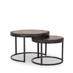 Salontafel Ora Black Kadappa Stone| | Set van 2